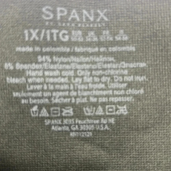 Spanx NWOT look at me green camo leggings plus size 1X - Picture 4 of 4
